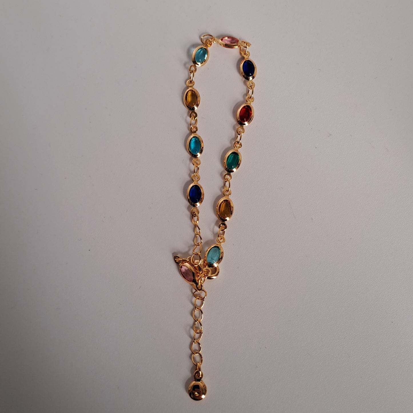 18k gold-plated crystal bracelet/flower glass diamond