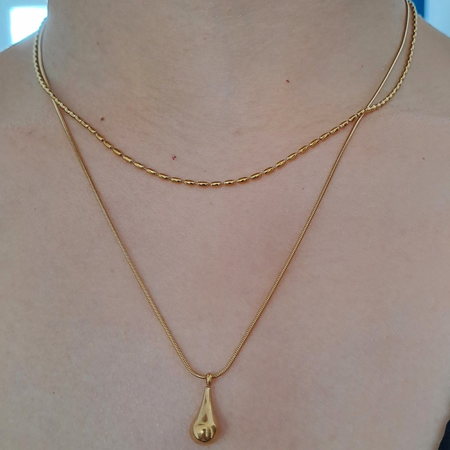 Niche design necklace for women titanium steel no fading