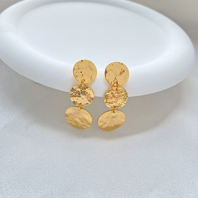 French-Inspired Long Drop Earrings · 18K Gold-Plated Brass · S925 Post