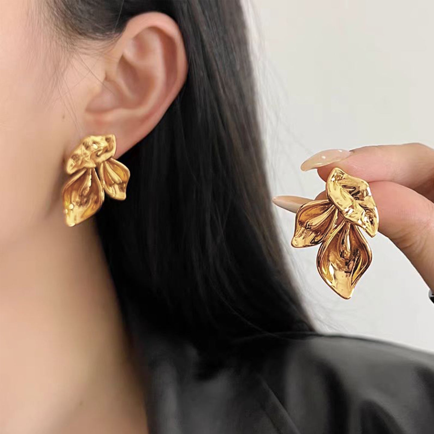 18k gold plated earring