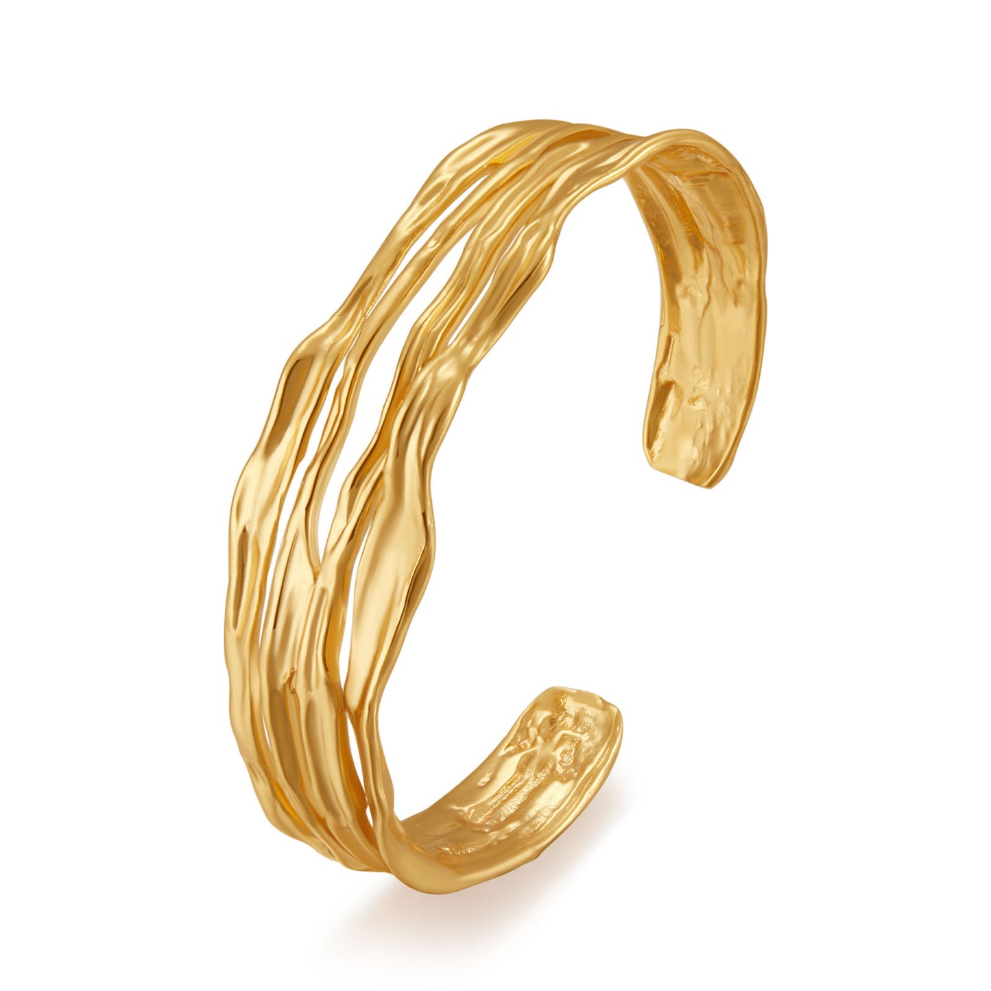 Real gold electroplating bracelet/ stacking business chic retro bracelet