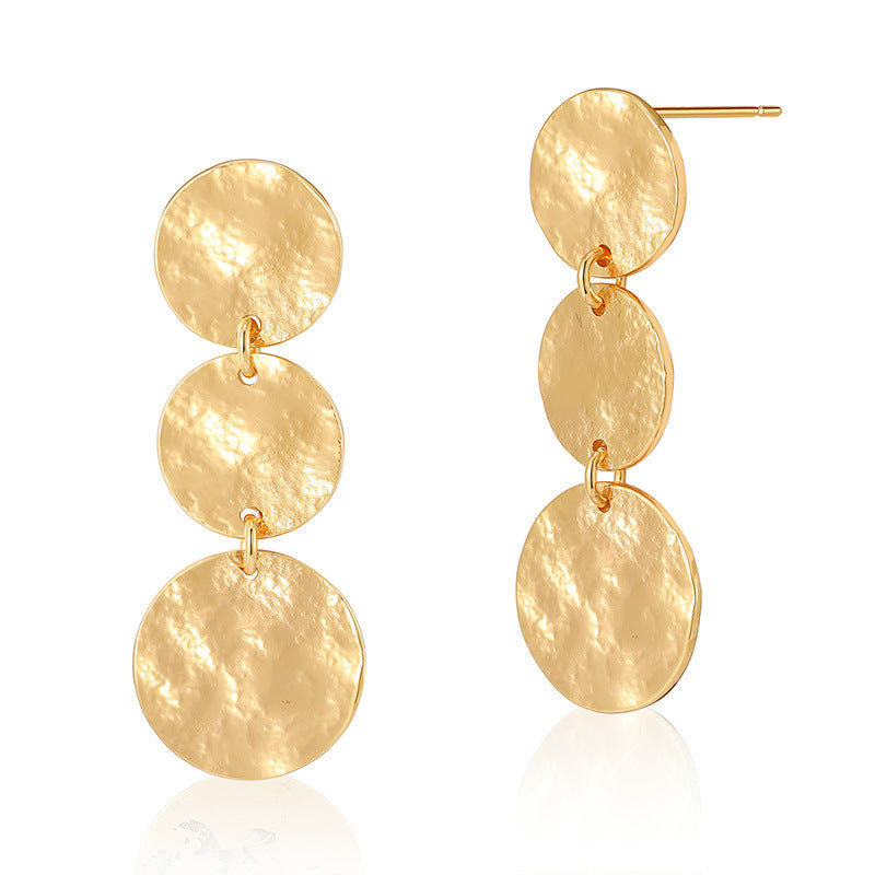 French-Inspired Long Drop Earrings · 18K Gold-Plated Brass · S925 Post