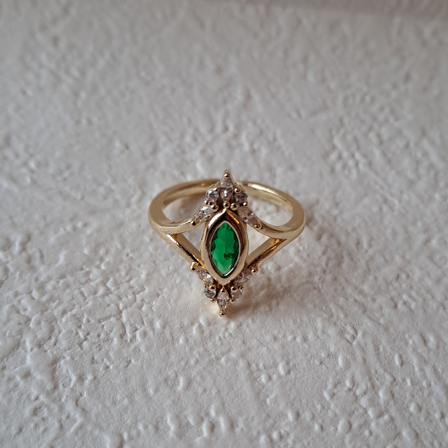 Vintage Gold plated open ring
