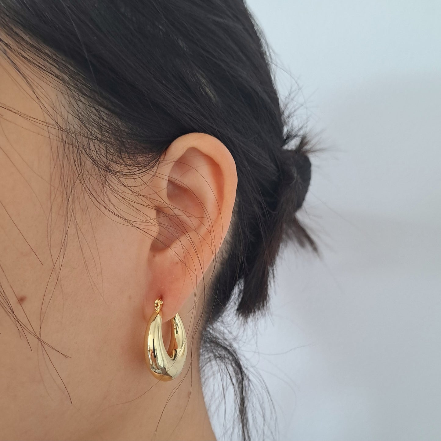 18k Gold-Plated Earring diameter 20mm