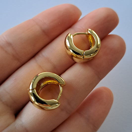 14k Gold-Plated Earring diameter 15mm
