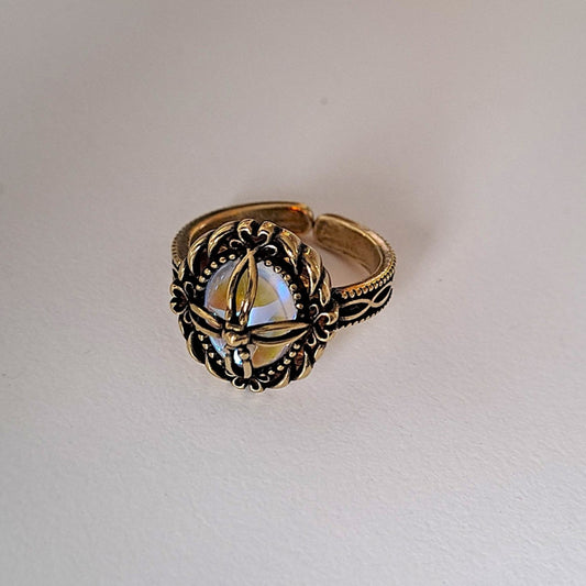 Vintage Copper Adjustable Open Ring
