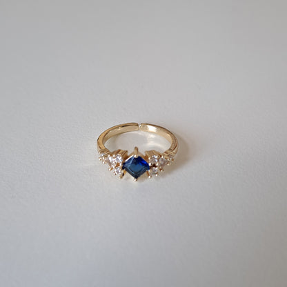 18k gold plated brass open ring