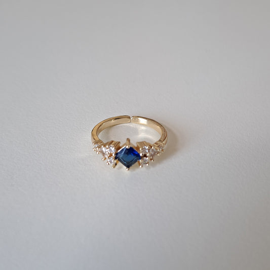 18k gold plated brass open ring