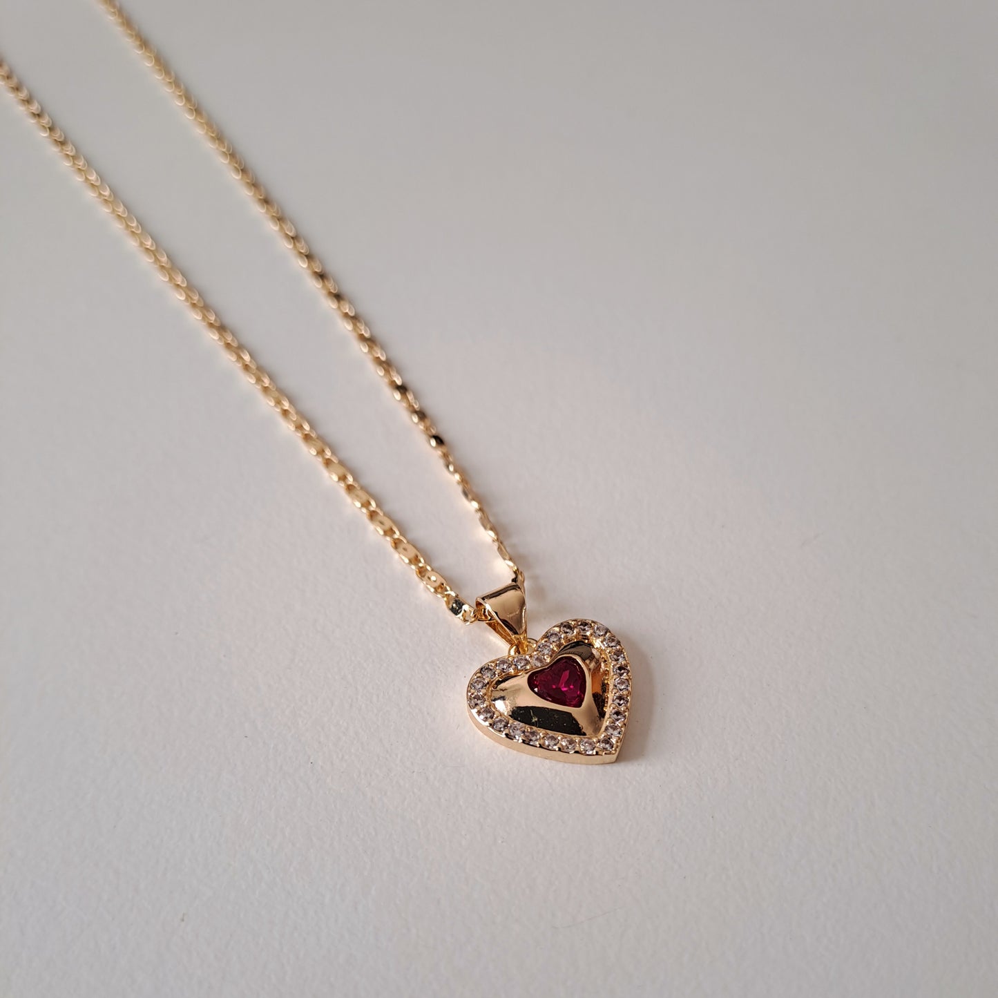 18k gola plated necklace with AAA+ zircons,length 50cm