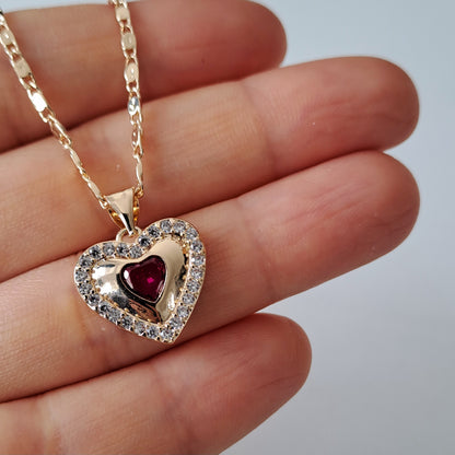 18k gola plated necklace with AAA+ zircons,length 50cm