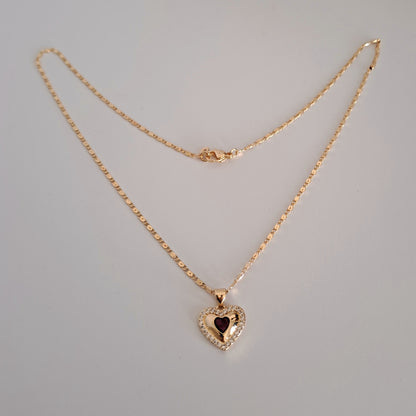 18k gola plated necklace with AAA+ zircons,length 50cm