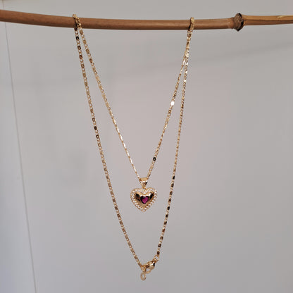 18k gola plated necklace with AAA+ zircons,length 50cm