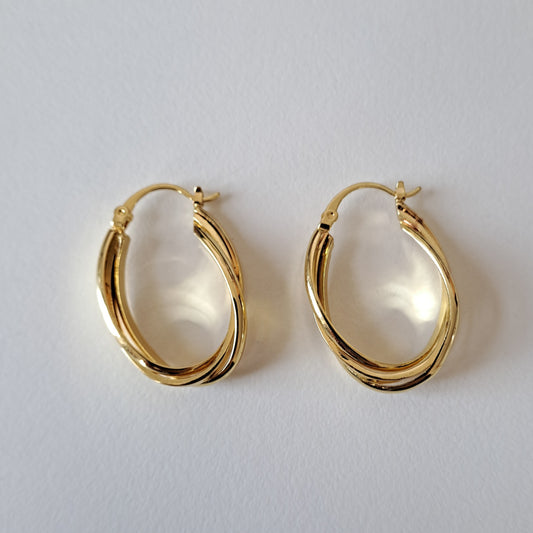 18K Gold Plated — Minimalist Earrings
