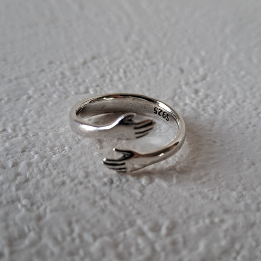 Vintage Silver Plated Adjustable Open Ring