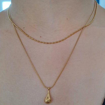 Niche design necklace for women titanium steel no fading