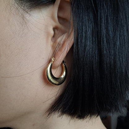 Gold plated stainless earring