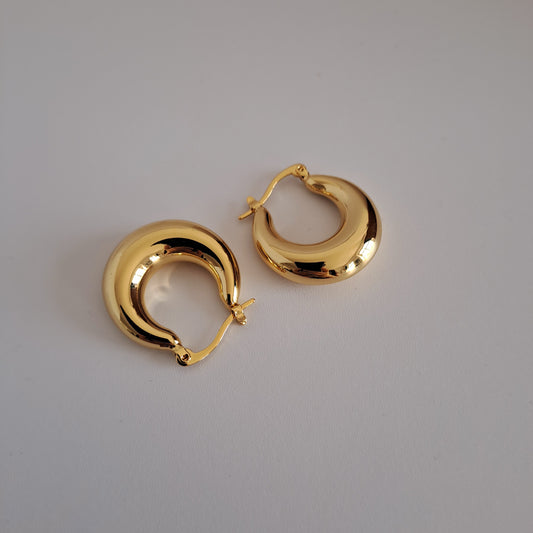 18k Gold-Plated Earring diameter 20mm