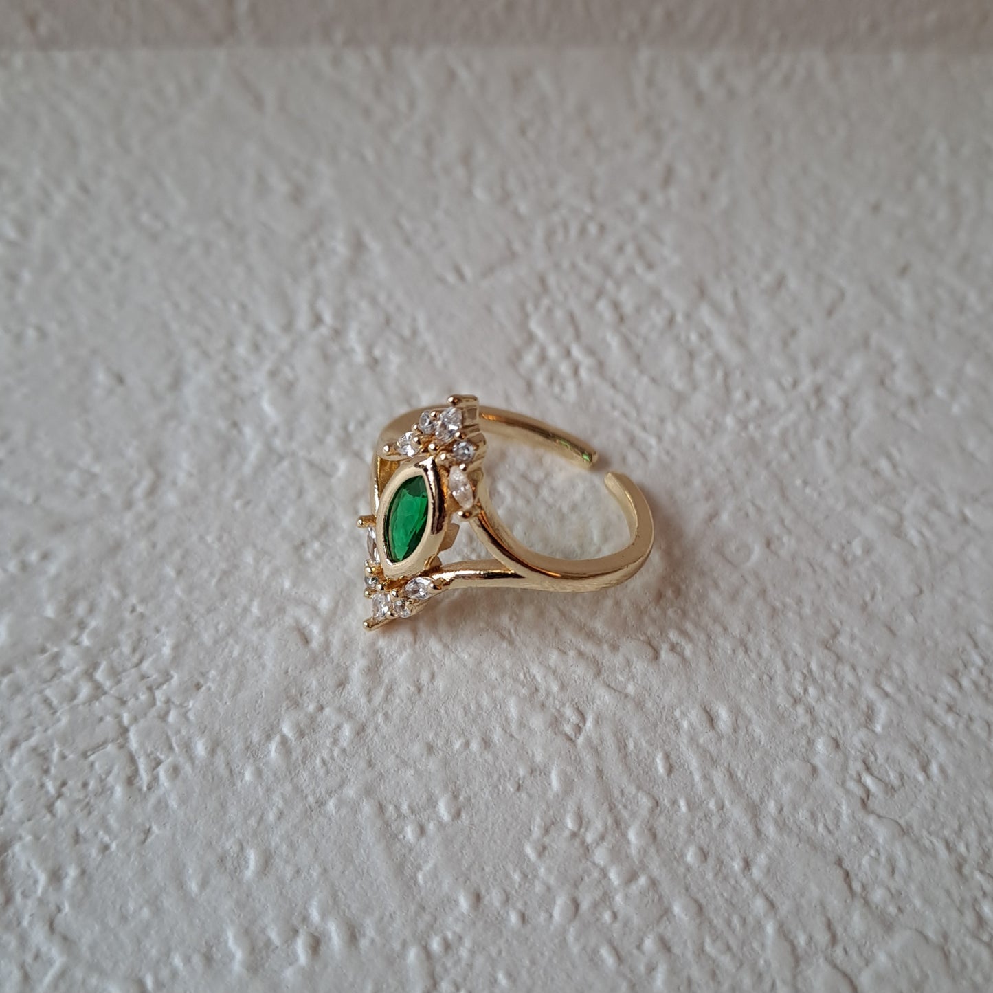 Vintage Gold plated open ring