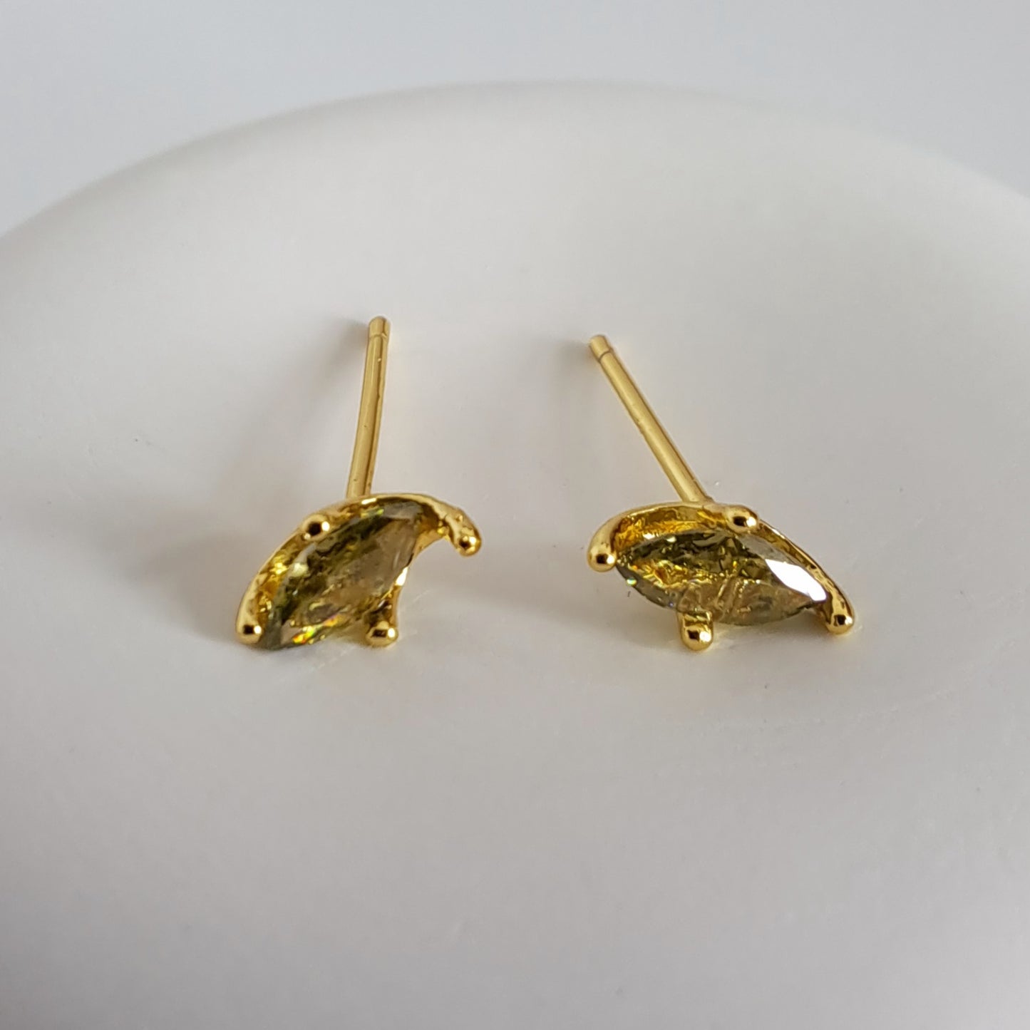 4 set 14k Gold-Plated Stud Earrings