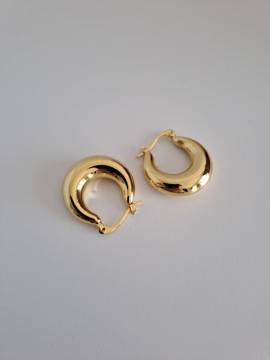 18k Gold-Plated Earring diameter 20mm