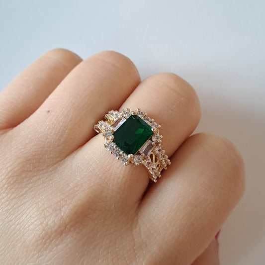 Gold plated open ring