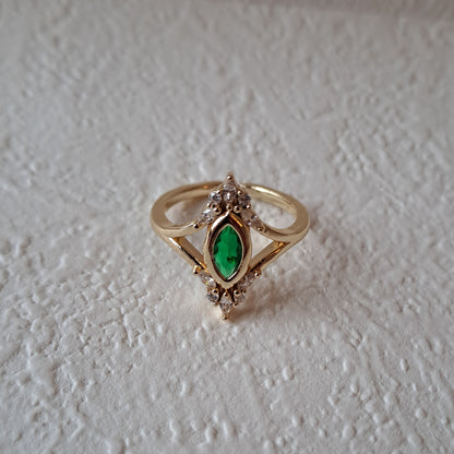 Vintage Gold plated open ring