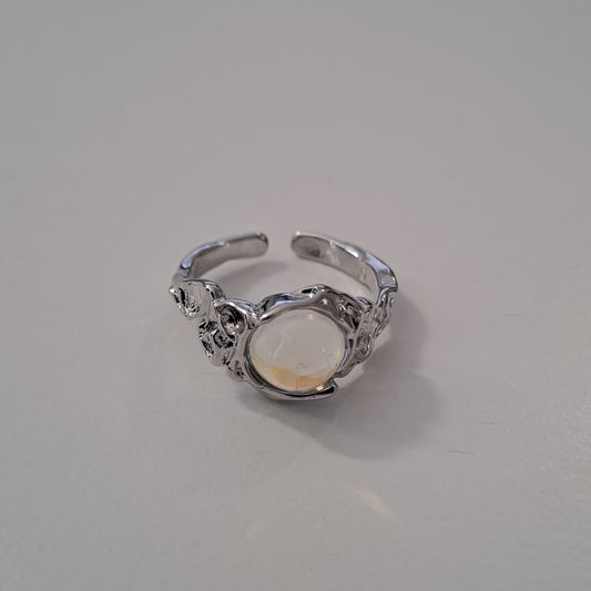 Vintage Silver plated Adjustable Open Ring