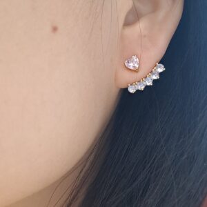 fashion gold plated zircon earrings copy