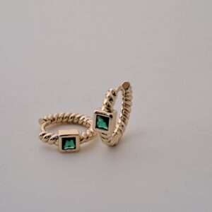 Home gold plated zircon earrings copy