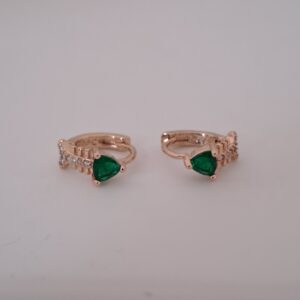 gold plated zircon earrings copy