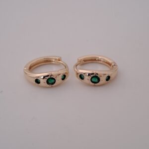 gold plated zircon earrings copy