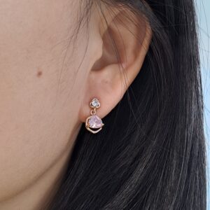 fashion gold plated zircon earrings copy