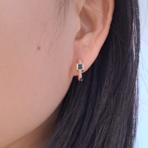gold plated zircon earrings copy