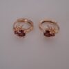 gold plated zircon earrings