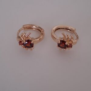 Home gold plated zircon earrings