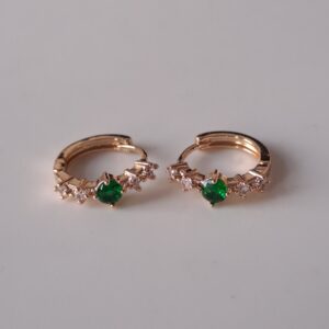 gold plated zircon earrings copy