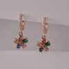 Colourful Zircon Earrings, goldplated earring gold plated zircon earrings copy