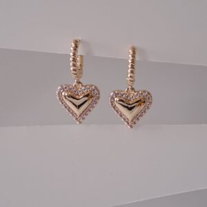 gold plated zircon earrings copy