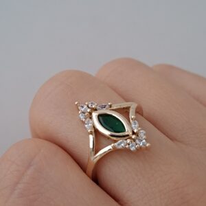 vintage open ring | gold plated adjustable copy