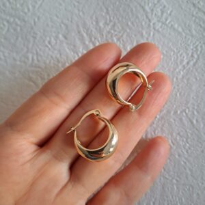 gold plated hoopearring