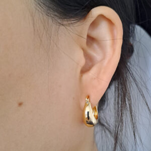 gold plated hoopearring
