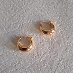 gold plated hoopearring