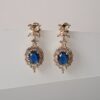 Luxury Gold-Plated Blue Zircon Earrings | Daily/Wedding/Party product name 11
