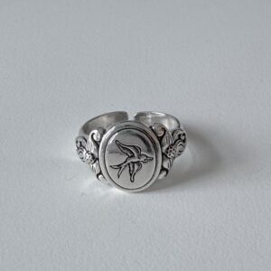 vintage punk open ring, men’s ring, adjustable, waterproof, non fading