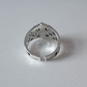 vintage open ring, star light ring, men’s ring, adjustable, waterproof, non fading