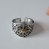 vintage punk open ring, men’s ring, adjustable, waterproof, non fading