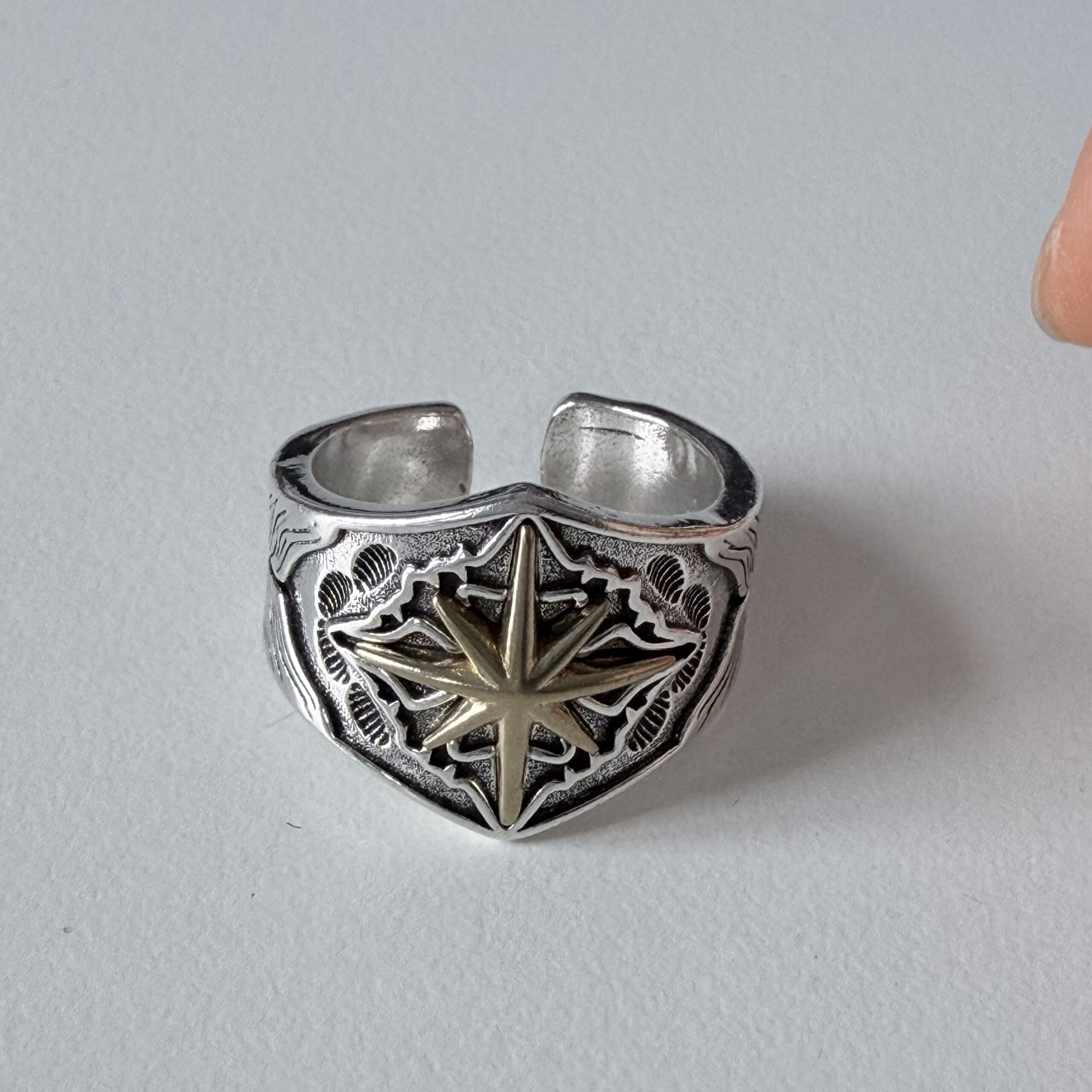 img_0653 vintage punk open ring, men’s ring, adjustable, waterproof, non fading