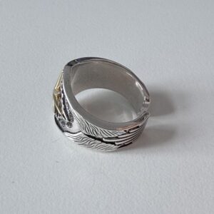 vintage punk open ring, men’s ring, adjustable, waterproof, non fading