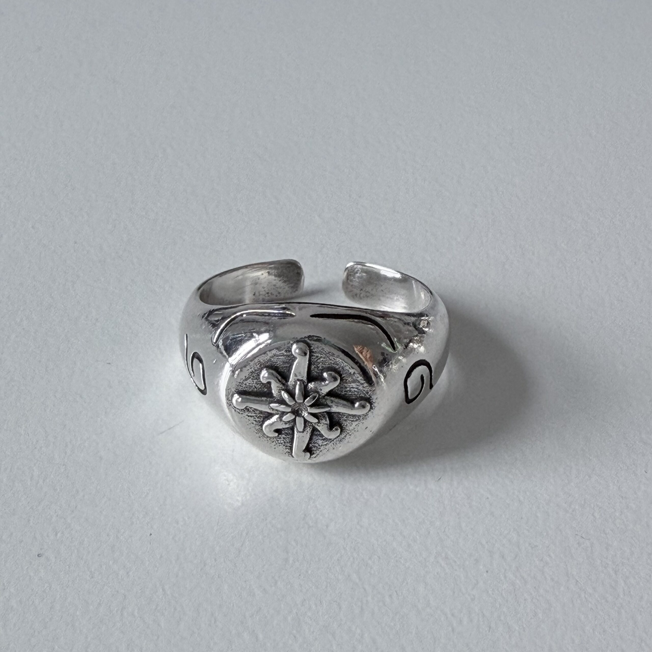 img_0656 vintage open ring, star light ring, men’s ring, adjustable, waterproof, non fading