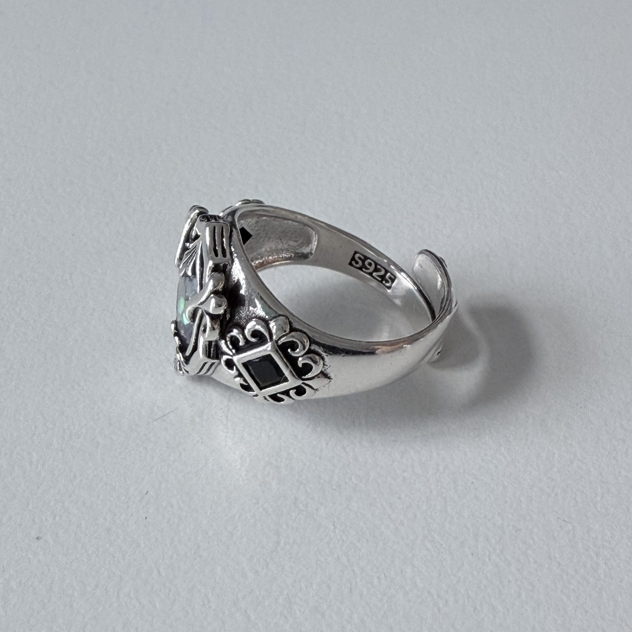 img_0663 vintage open ring, star light ring, men’s ring, adjustable, waterproof, non fading